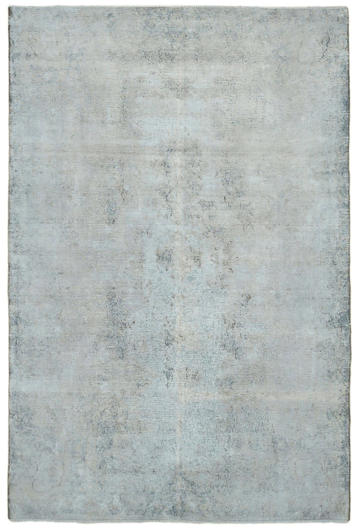 Zelko Gri Beyaz Halı Soyut Eskitme Dokulu 201x293 cm