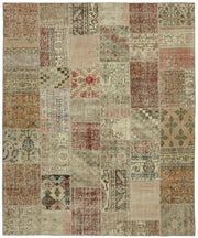 Razik Patchwork Bej Çok Renkli Modern El Dokuma Halı 250x300 cm 43190