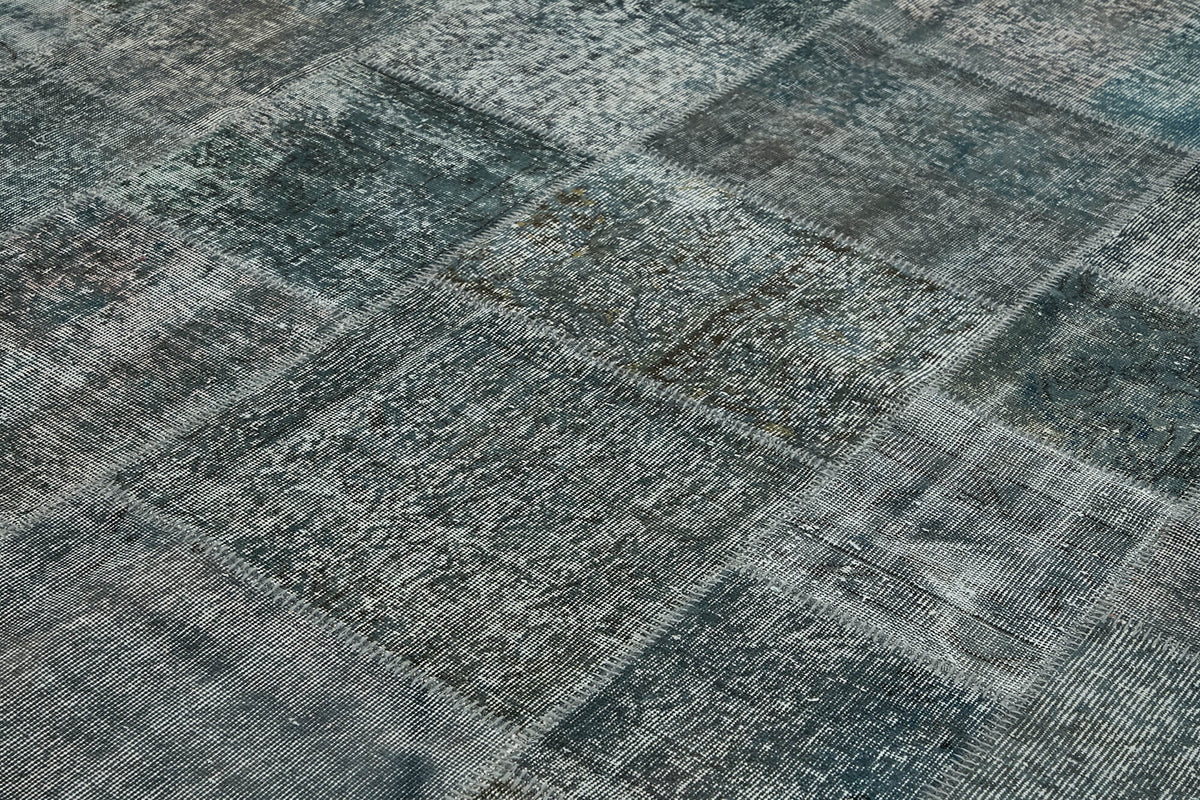 Ruzim Antrasit Gri Modern Geometrik Pamuk Yün El Dokuma Halı 250x350 cm – mekânda kullanım