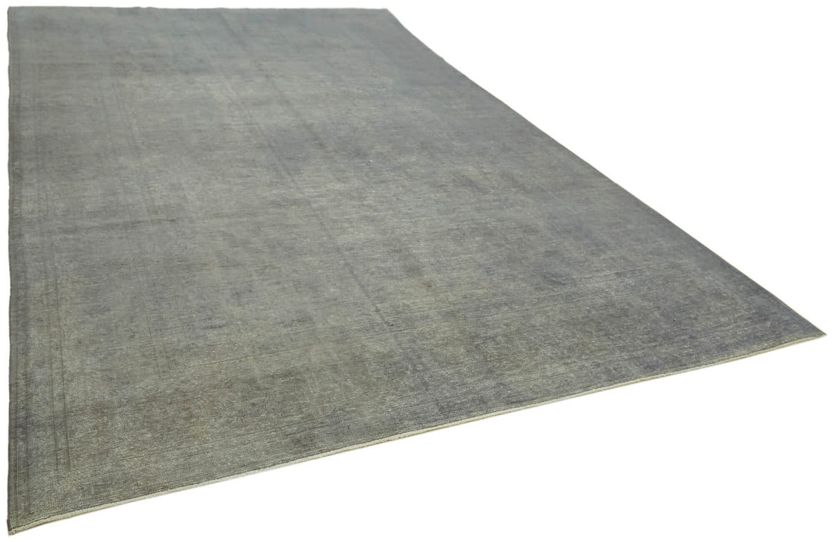 Kavro Gri Soyut Desenli Modern El Dokuma Kilim 284x418 cm – genel görünüm