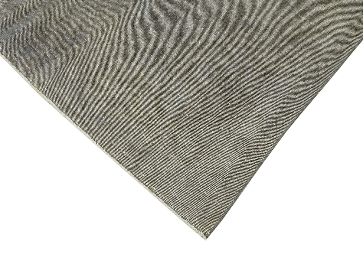 Kavro Gri Soyut Desenli Modern El Dokuma Kilim 284x418 cm – detay görünümü