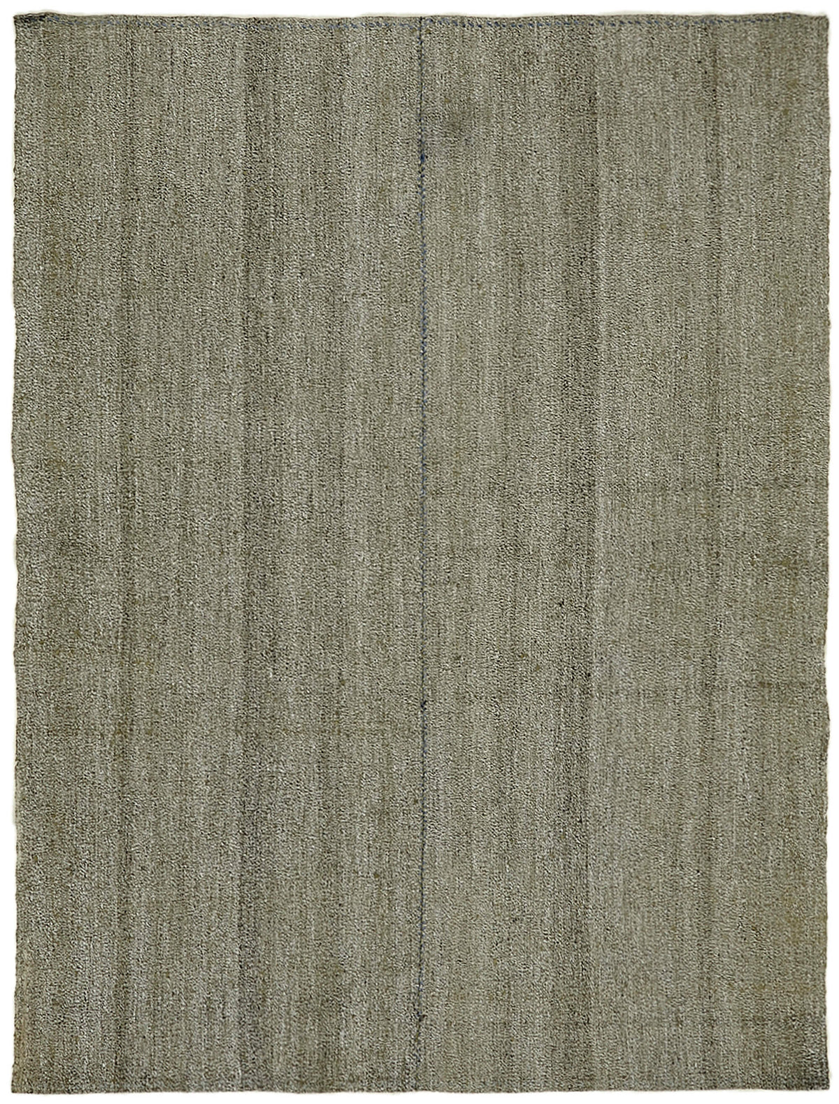 Kadex Gri Bej Düz Modern Yün Pamuk El Dokuma Kilim 194x255 cm