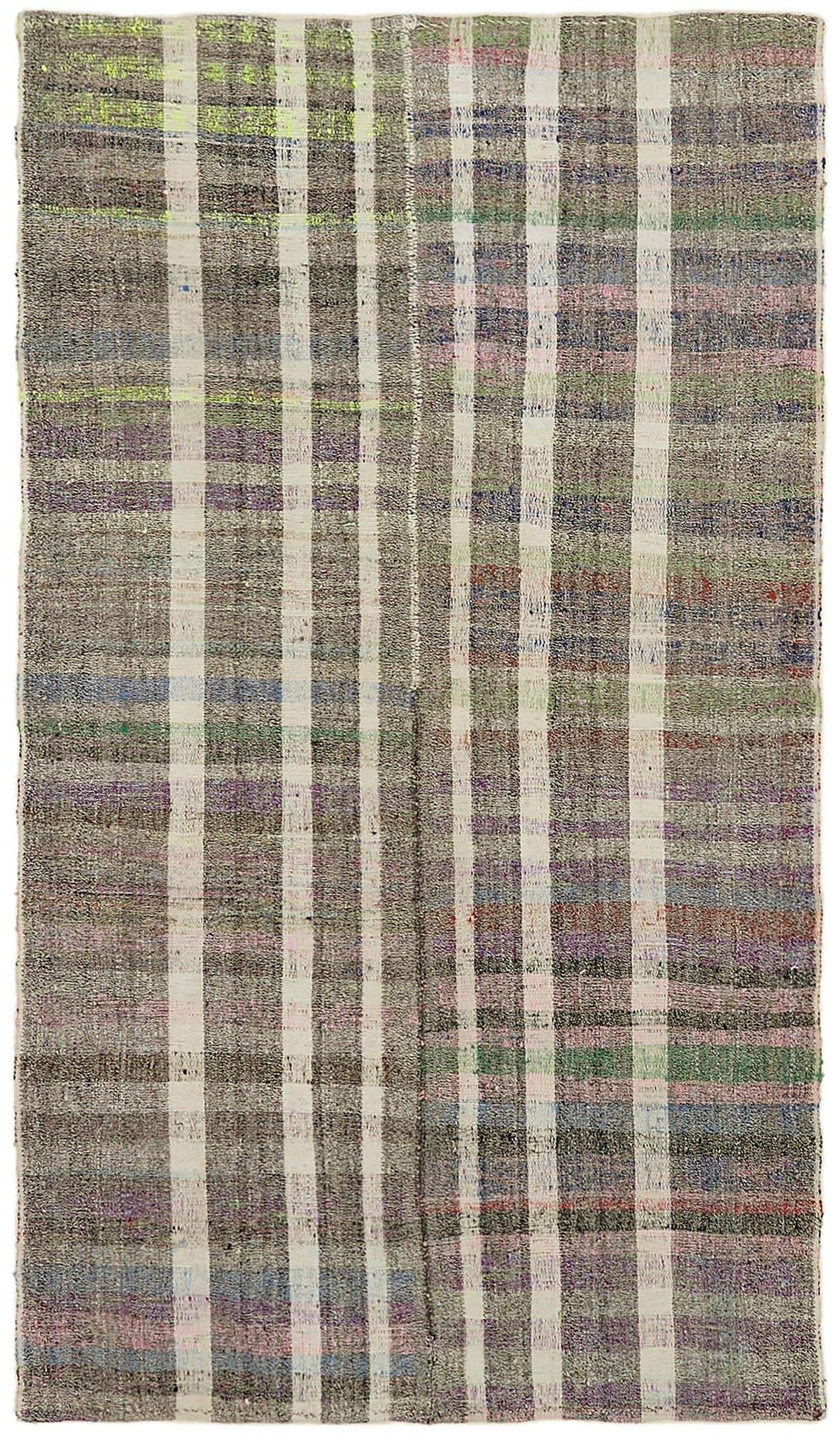 Kadex Çok Renkli Halı Modern Geometrik El Dokuma Kilim 171x297 cm