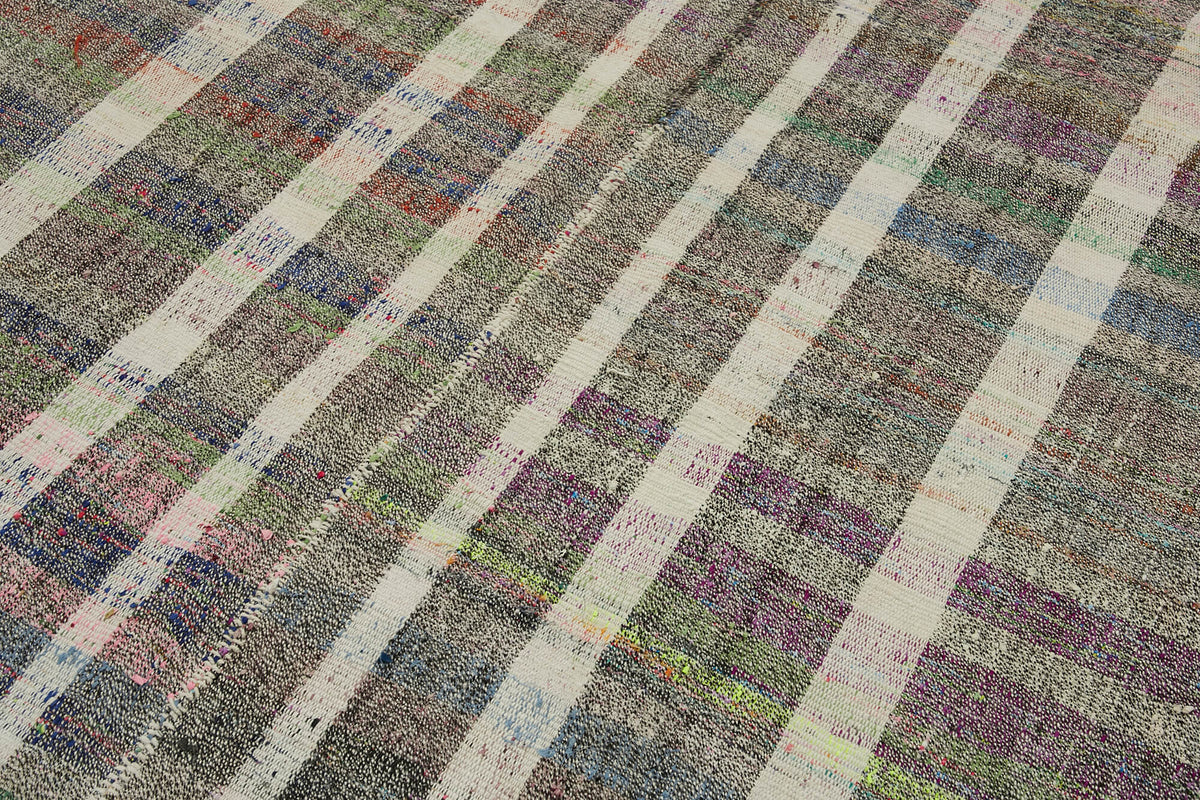 Kadex Çok Renkli Halı Modern Geometrik El Dokuma Kilim 171x297 cm – mekânda kullanım
