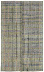 Kadex Çizgili Desenli Gri Pembe Modern Kilim 164x265 cm 43502