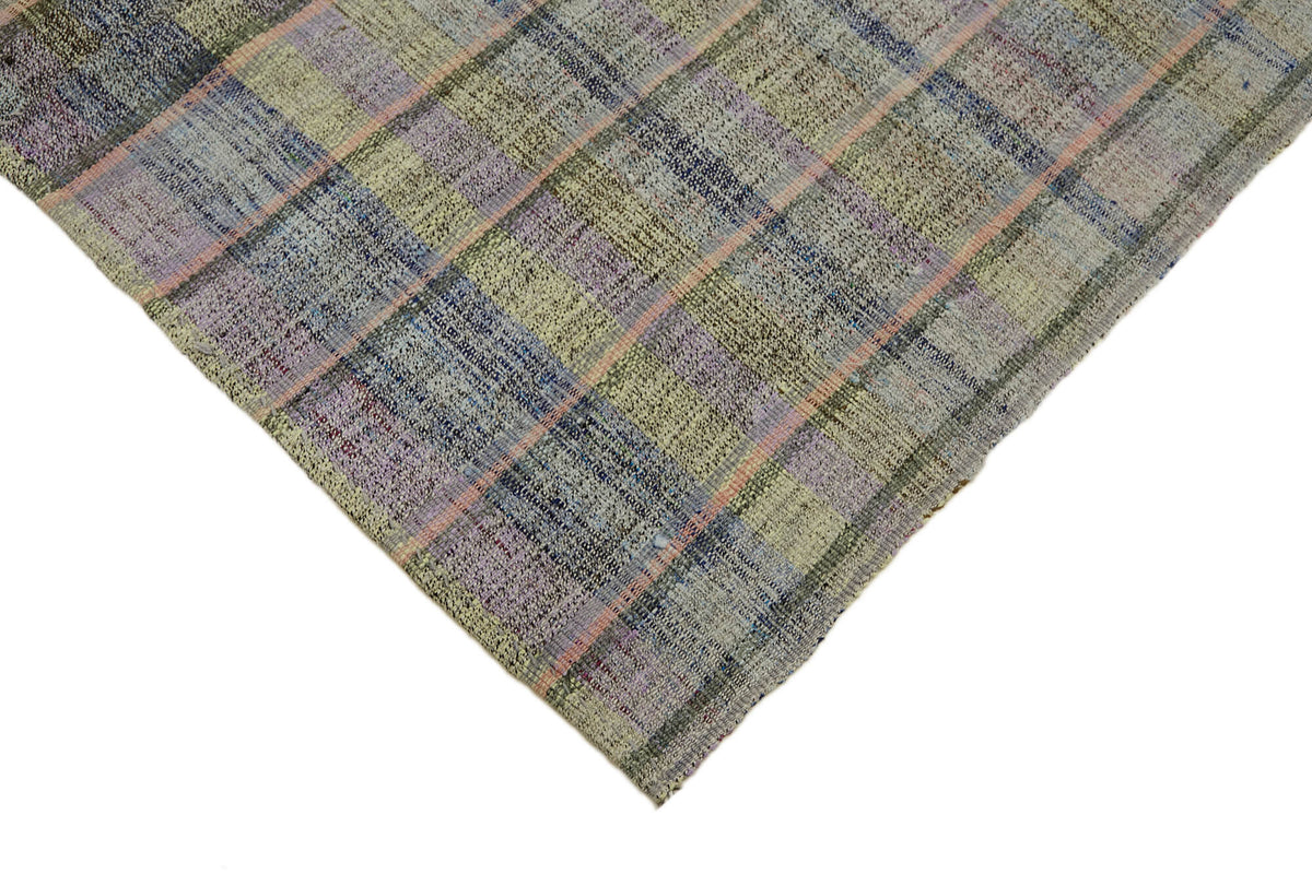 Kadex Çizgili Desenli Gri Pembe Modern Kilim 164x265 cm 43502 – detay görünümü