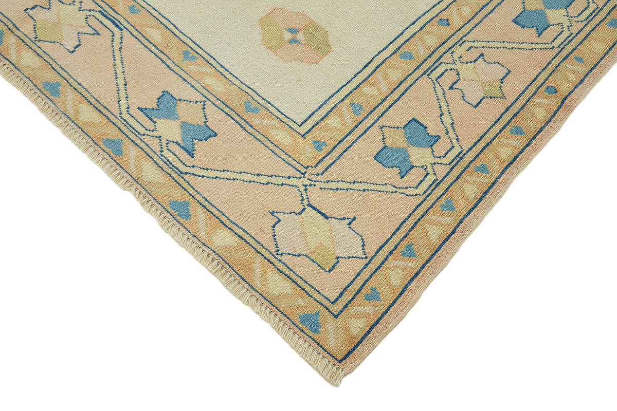 Kavale Krem Bej Halı Madalyon Göbekli Vintage 159x239 cm – detay görünümü