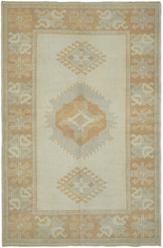 Kavale Geometrik Desenli Açık Kahverengi Anadolu Halısı 151x228 cm