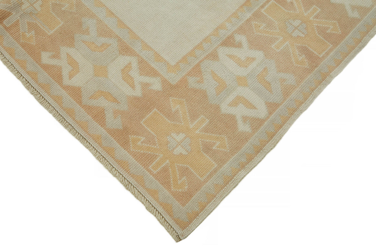 Kavale Geometrik Desenli Açık Kahverengi Anadolu Halısı 151x228 cm – detay görünümü