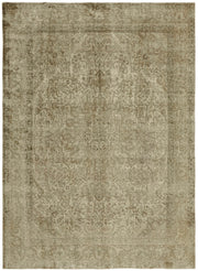 Rusvo Bej Rengi Halı Klasik Çiçek Desenli Vintage 285x382 cm