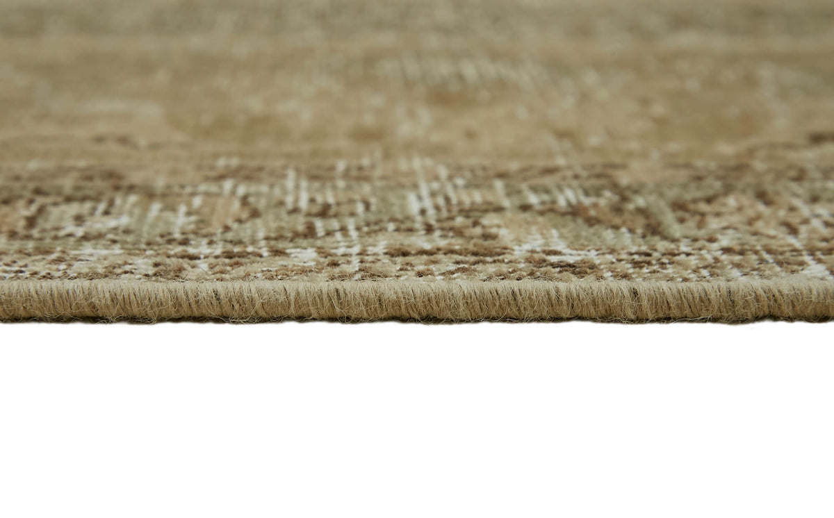 Rusvo Bej Rengi Halı Klasik Çiçek Desenli Vintage 285x382 cm – farklı açı
