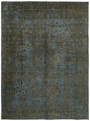 Zelko Vintage Eskitme Halı Mavi Klasik El Dokuma 295x389 cm