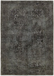 Zelko Gri Antrasit Soyut Modern El Dokuma Halı 239x335 cm