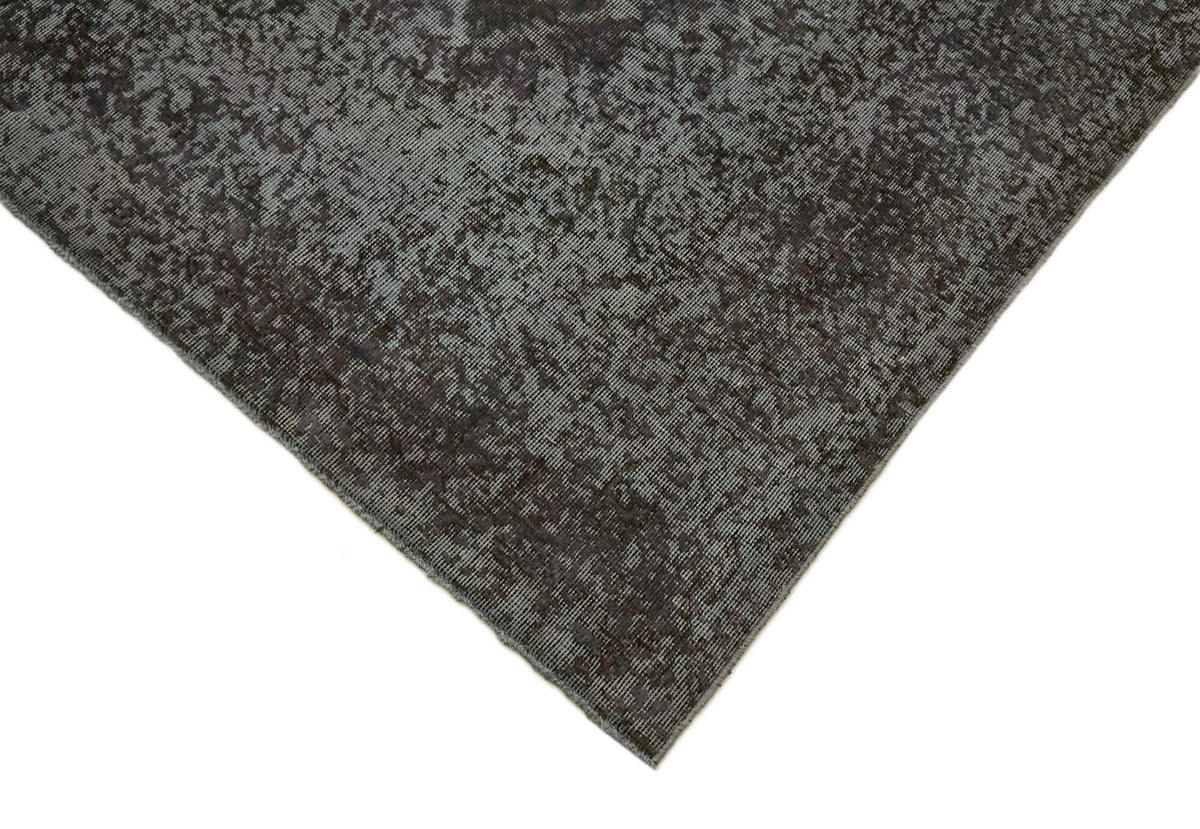 Zelko Gri Antrasit Soyut Modern El Dokuma Halı 239x335 cm – detay görünümü