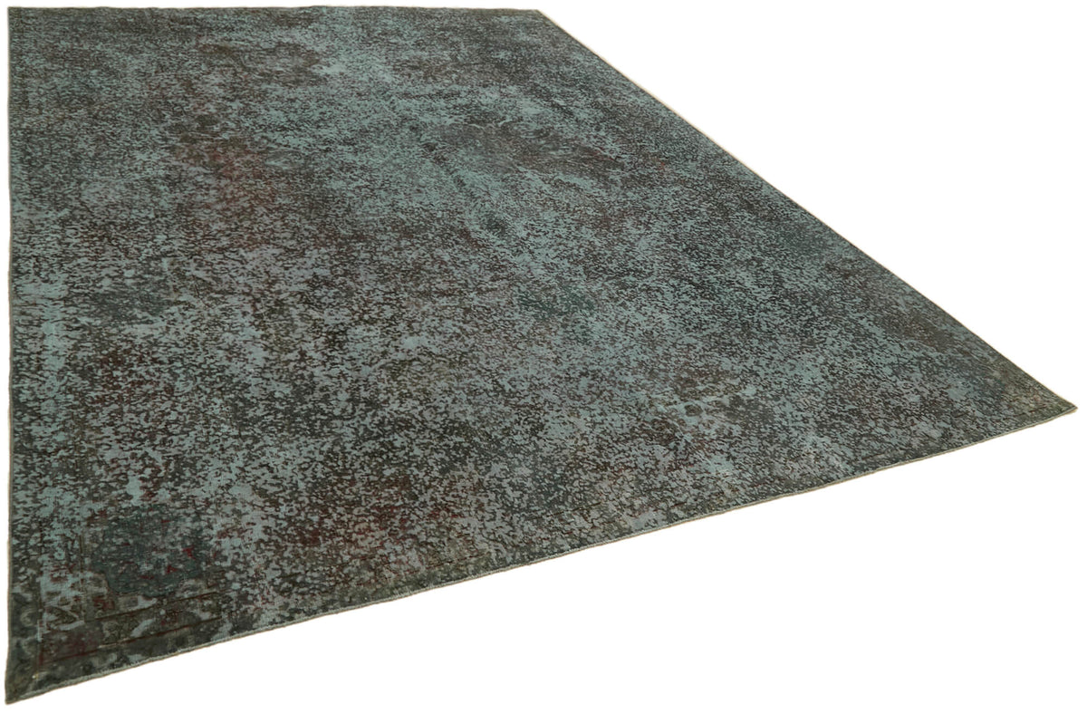 Zelko Gri Soyut Desenli Modern El Dokuma Halı 294x387 cm – genel görünüm