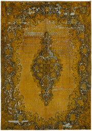 Zelko Sarı Beyaz Madalyon Desenli El Dokuma Halı 294x405 cm