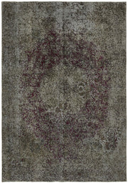 Zelko Gri Kahverengi Soyut Desenli El Dokuma Halı 235x329 cm