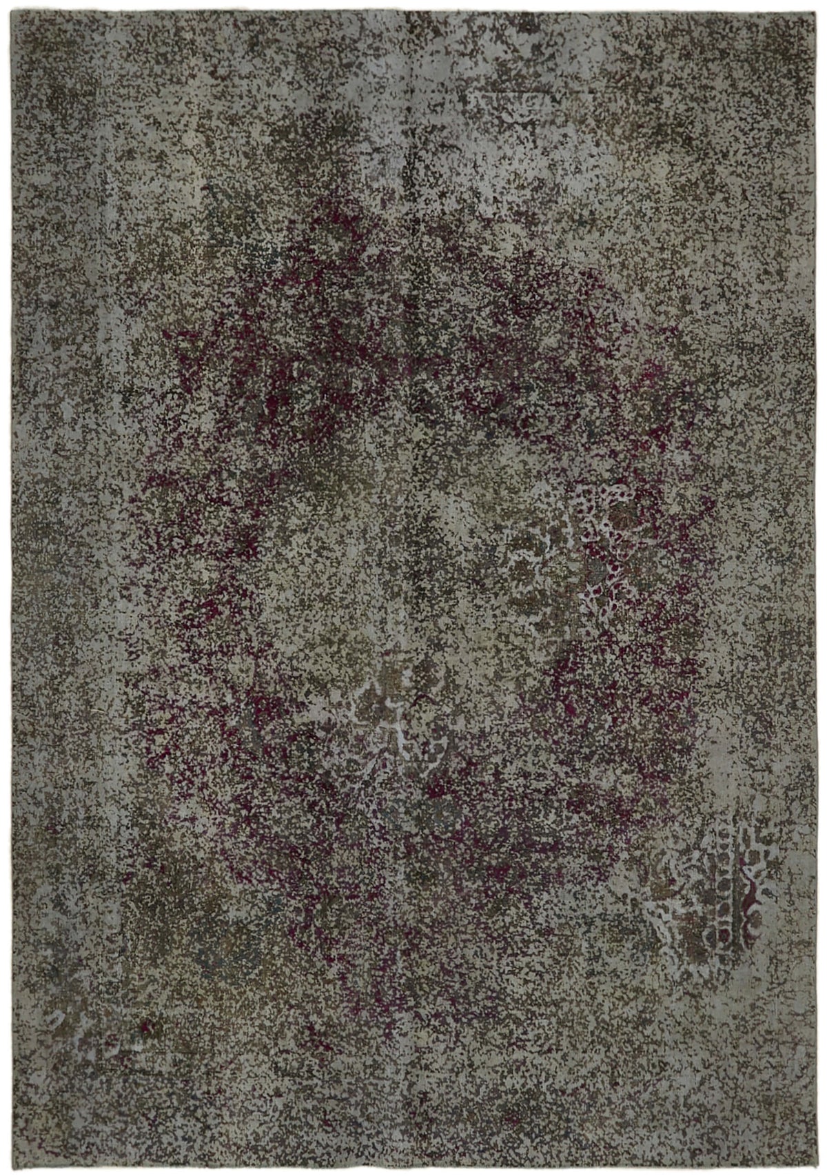 Zelko Gri Kahverengi Soyut Desenli El Dokuma Halı 235x329 cm