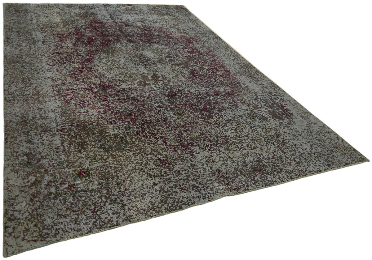 Zelko Gri Kahverengi Soyut Desenli El Dokuma Halı 235x329 cm – genel görünüm