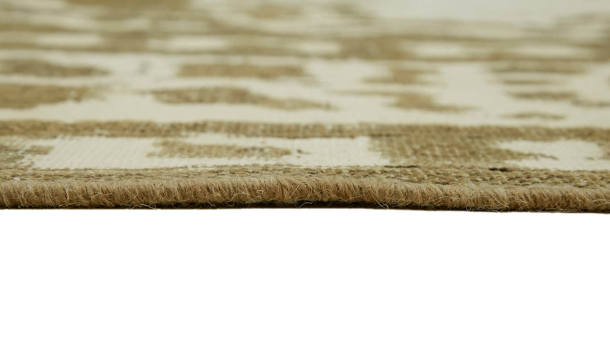 Rusvo Krem Kahverengi Madalyon Desenli Vintage Halı 293x380 cm – farklı açı