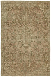 Rusvo Vintage Pembe Madalyon Desenli El Dokuma Halı 190x289 cm 44148