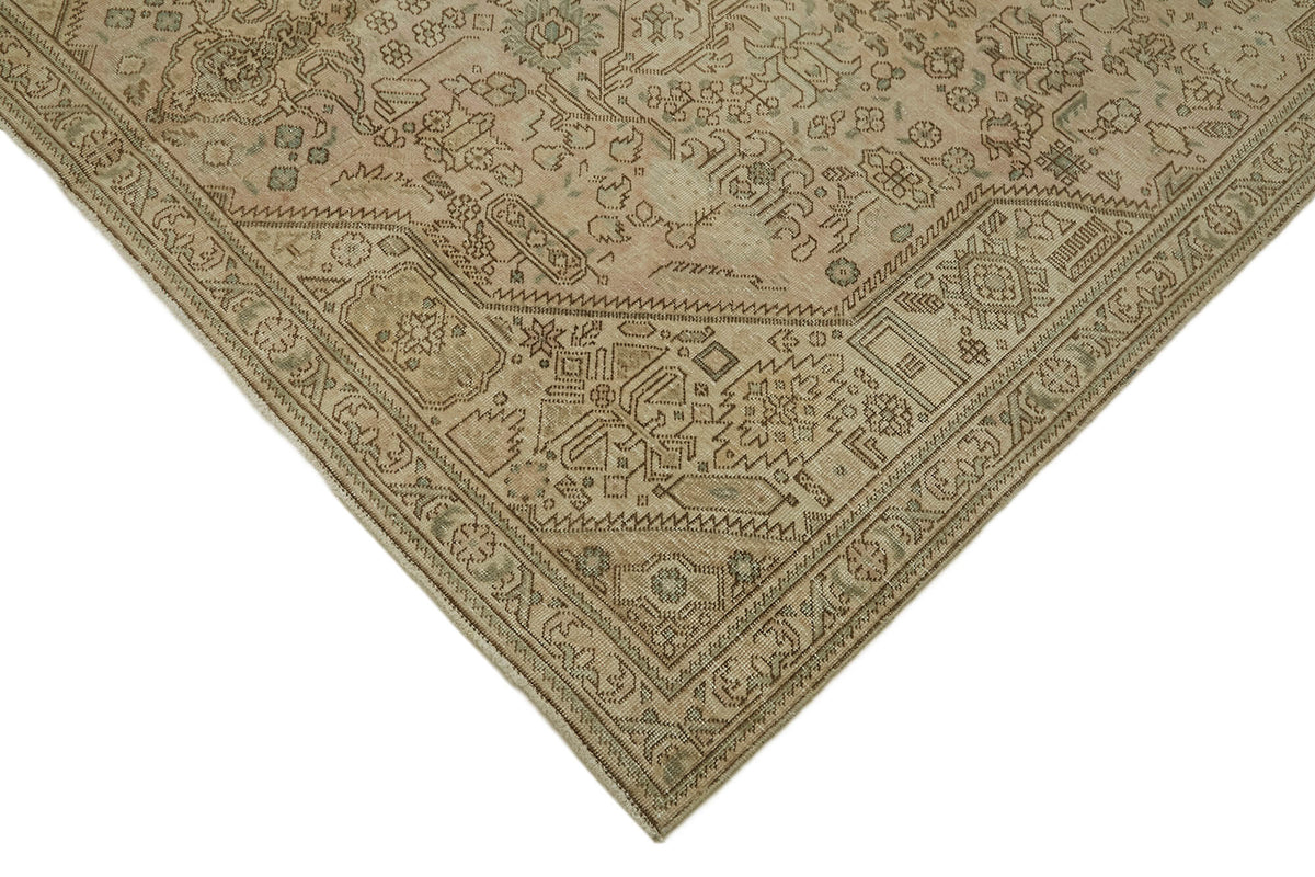 Rusvo Vintage Pembe Madalyon Desenli El Dokuma Halı 190x289 cm 44148 – detay görünümü