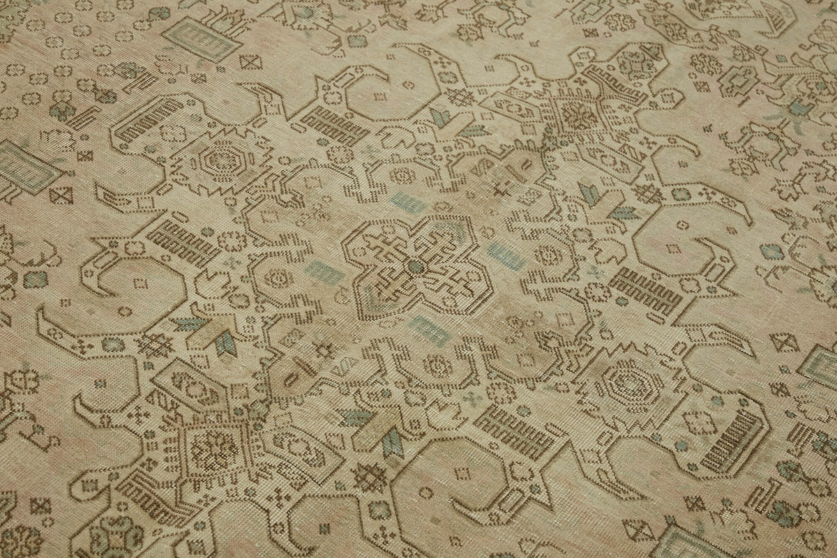 Rusvo Vintage Pembe Madalyon Desenli El Dokuma Halı 190x289 cm 44148 – mekânda kullanım