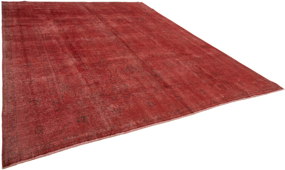 Zelko Bordo Modern Halı Soyut Eskitme Dokulu 316x380 cm 44169 – genel görünüm
