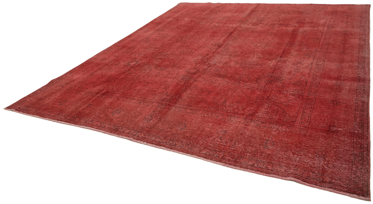 Zelko Bordo Modern Halı Soyut Eskitme Dokulu 316x380 cm 44169 – doku yakın çekim