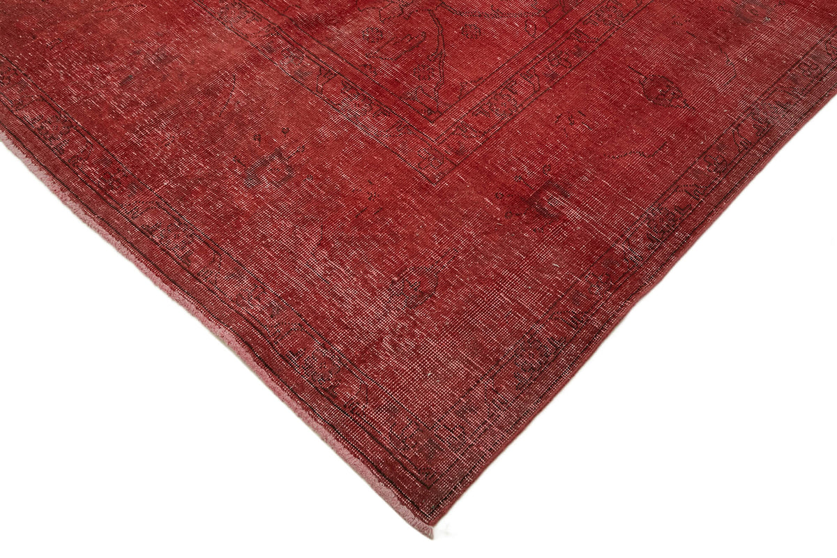 Zelko Bordo Modern Halı Soyut Eskitme Dokulu 316x380 cm 44169 – detay görünümü
