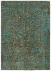 Zelko Düz Kahverengi Halı Overdyed Soyut Desenli 232x319 cm 44182