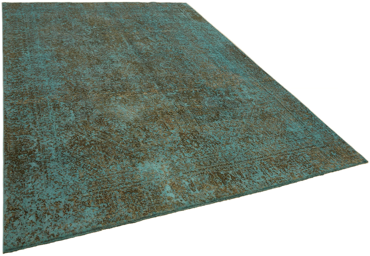 Zelko Düz Kahverengi Halı Overdyed Soyut Desenli 232x319 cm 44182 – genel görünüm