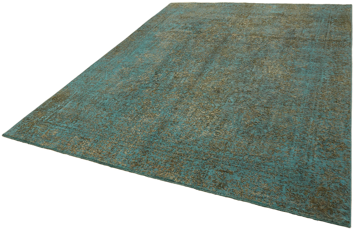 Zelko Düz Kahverengi Halı Overdyed Soyut Desenli 232x319 cm 44182 – doku yakın çekim