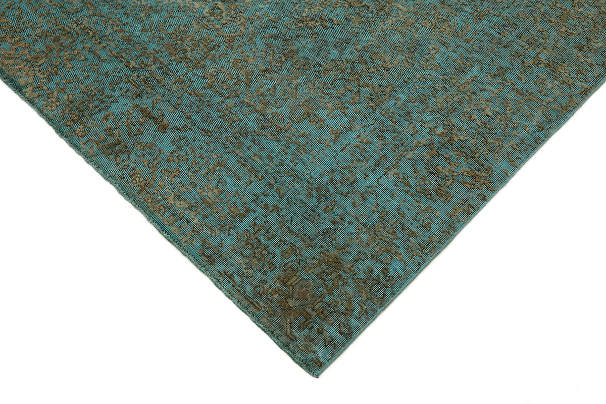 Zelko Düz Kahverengi Halı Overdyed Soyut Desenli 232x319 cm 44182 – detay görünümü