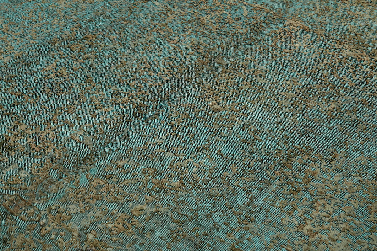 Zelko Düz Kahverengi Halı Overdyed Soyut Desenli 232x319 cm 44182 – mekânda kullanım