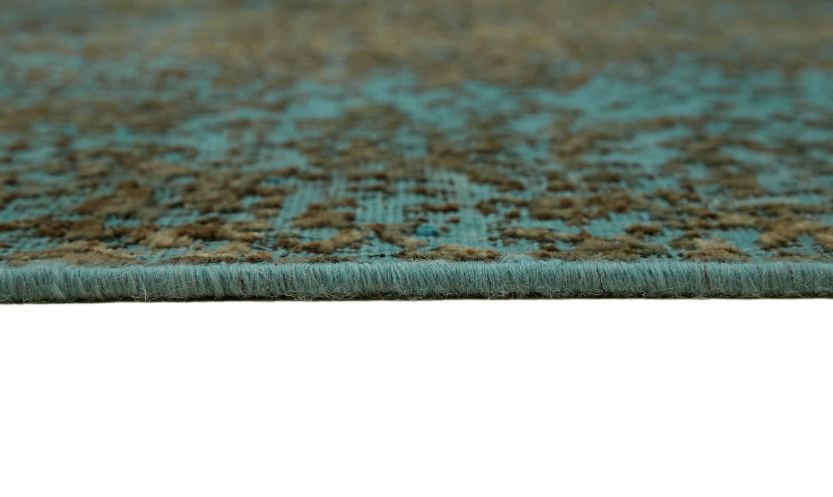 Zelko Düz Kahverengi Halı Overdyed Soyut Desenli 232x319 cm 44182 – farklı açı