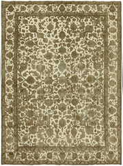 Rusvo Kahverengi Halı 6 m2 El Dokuma Çiçekli Vintage Halı 298x398 cm