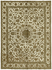 Rusvo Kahverengi Halı 6 m² Vintage Madalyon Desenli 275x367 cm