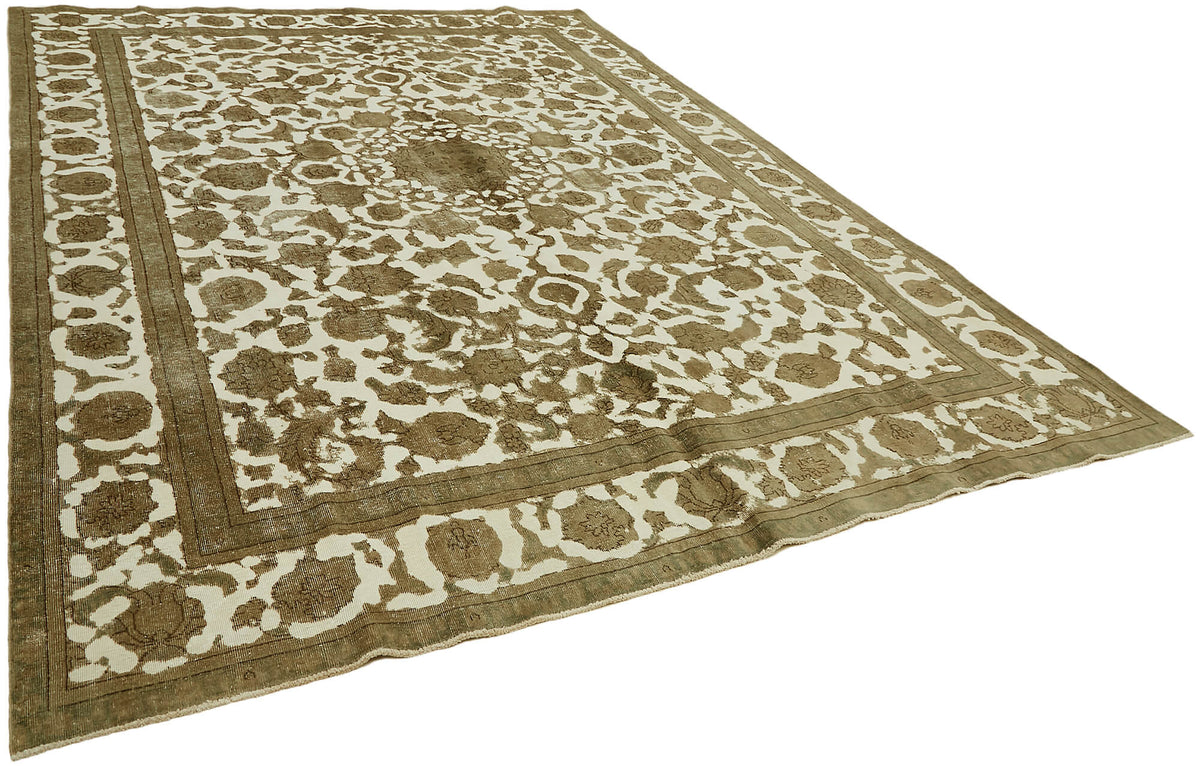 Rusvo Kahverengi Halı 6 m² Vintage Madalyon Desenli 275x367 cm – genel görünüm