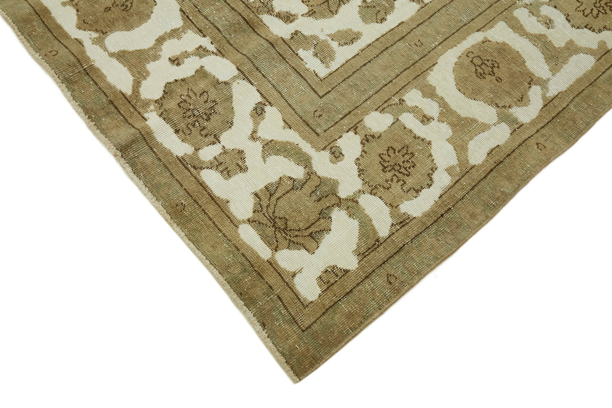 Rusvo Kahverengi Halı 6 m² Vintage Madalyon Desenli 275x367 cm – detay görünümü