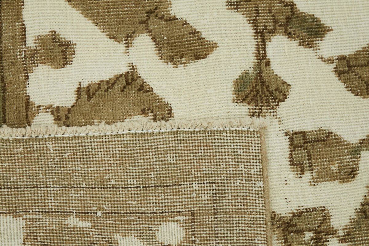 Rusvo Kahverengi Halı 6 m² Vintage Madalyon Desenli 275x367 cm – arka yüz görünümü