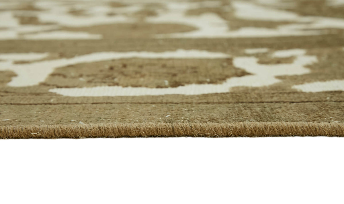 Rusvo Kahverengi Halı 6 m² Vintage Madalyon Desenli 275x367 cm – farklı açı