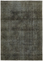 Zelko Gri Antrasit Soyut Desenli El Dokuma Halı 241x341 cm