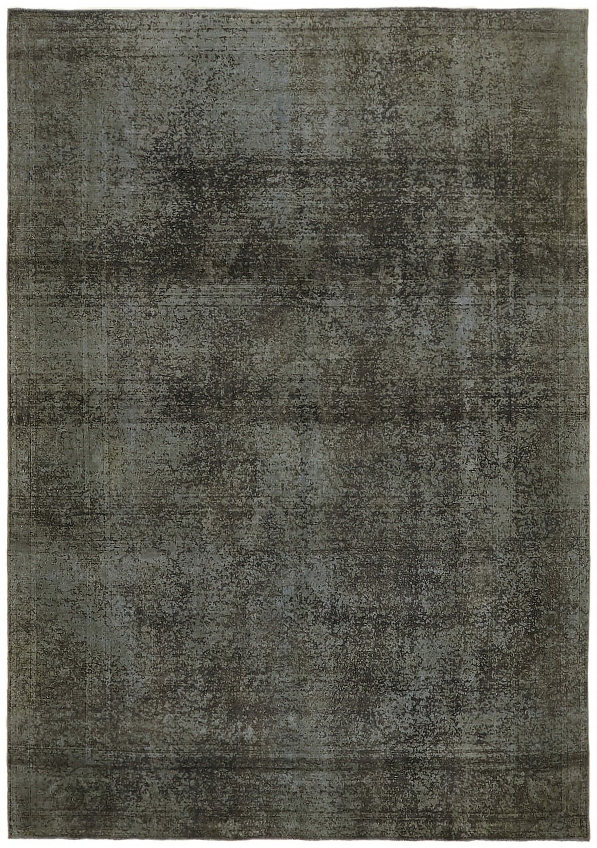Zelko Gri Antrasit Soyut Desenli El Dokuma Halı 241x341 cm