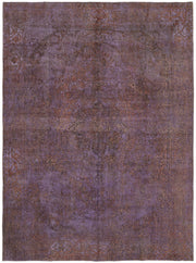 Zelko Overdyed Mor Halı, Toprak Tonlu Madalyon Desenli 295x387 cm 44329