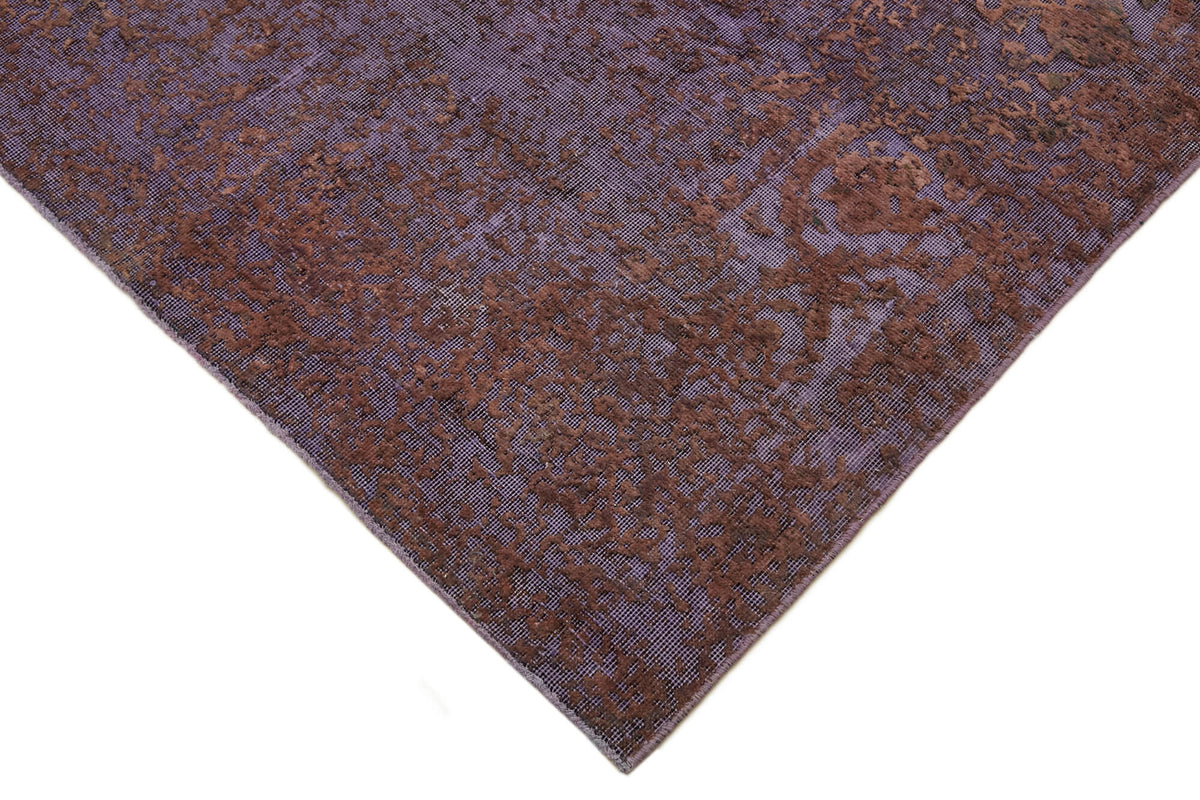 Zelko Overdyed Mor Halı, Toprak Tonlu Madalyon Desenli 295x387 cm 44329 – detay görünümü