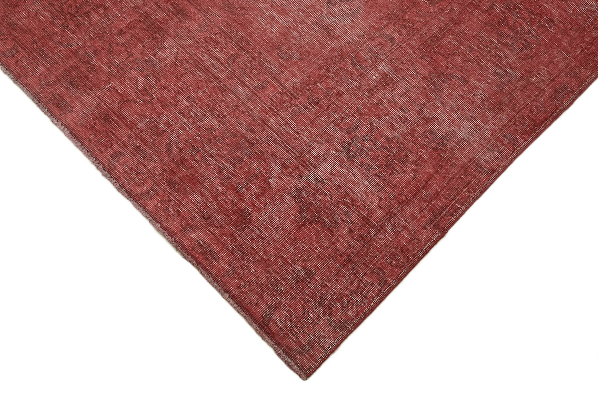 Zelko Klasik Eskitme Desenli Kırmızı El Dokuma Halı 297x397 cm 44332 – detay görünümü