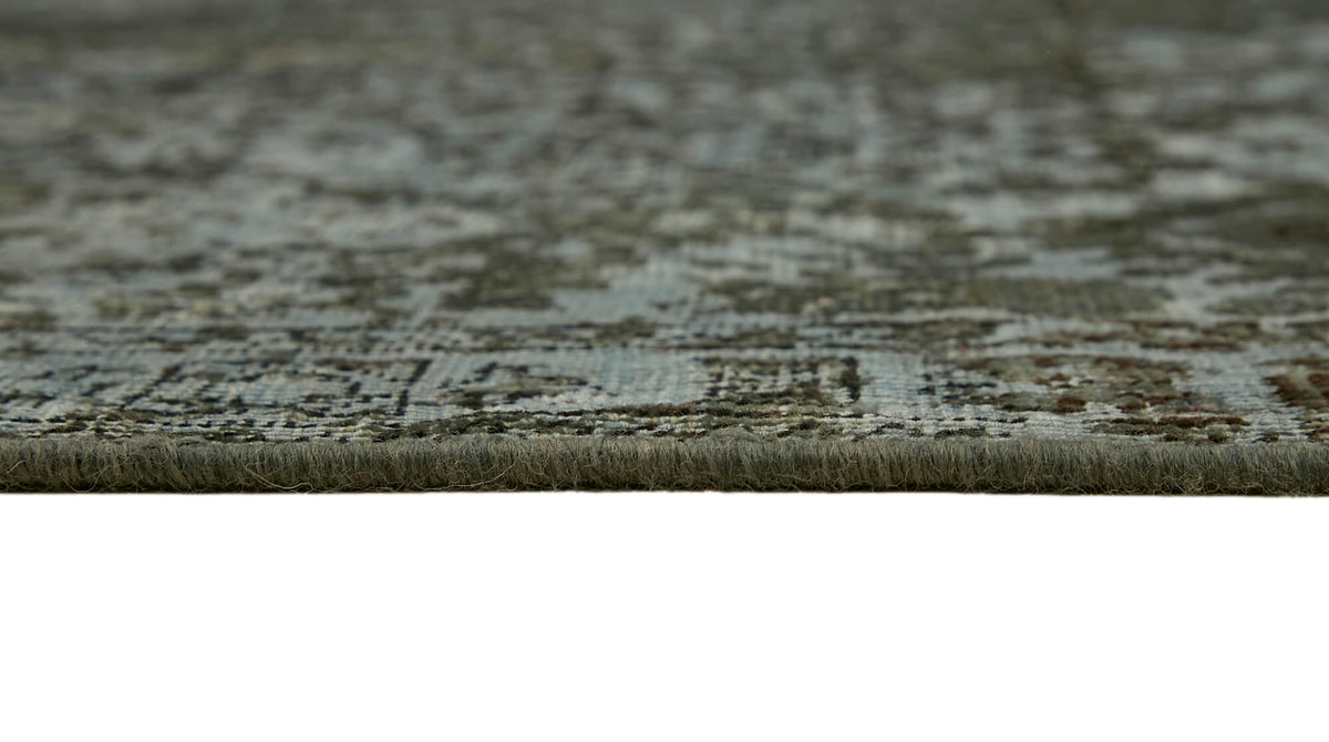 Zelko Antrasit Gri Soyut Desenli Modern El Dokuma Halı 295x387 cm – farklı açı