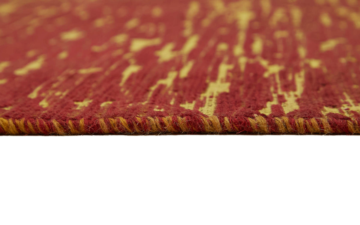 Zelko Bej Modern Halı Vişne Çürüğü ve Yeşil Çiçekli 234x330 cm – farklı açı