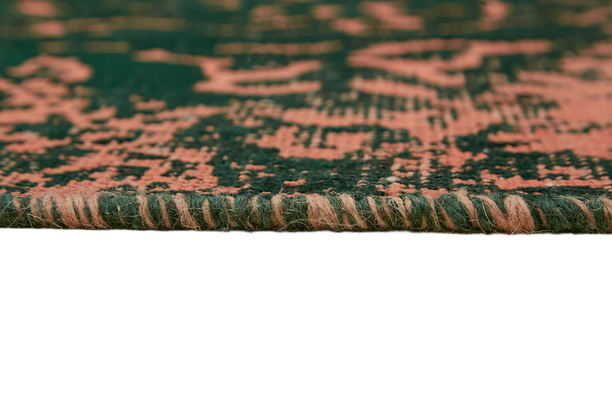 Zelko Koyu Yeşil Halı Modern Soyut Overdyed 198x298 cm 44342 – farklı açı